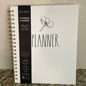 NEW Rae Dunn 2025-2026 Planner Spiral Bound